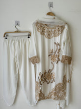 White Embroidered Georgette Suit