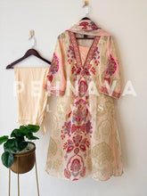 Cotton A-line Printed suit-4173