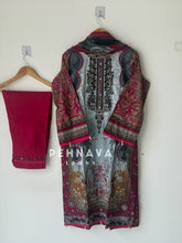 Paki printed suit with embroidered dupatta-3525