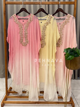 Premium Floral Handworked Kaftan Suit 2586