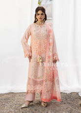 Zarqun Premium Cotton Embroidered Ensemble