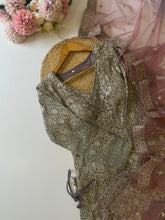 Heavy handworked peplum dress