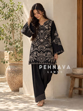 Bell Sleeve Embroidered Farshi Salwar Set