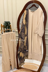Pashmina Dupatta Suit Set