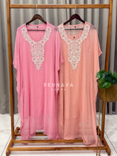 Pearl Embroidered Kaftan Set 2628