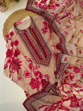 Premium Pink Floral kurta