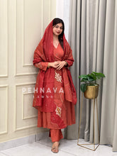 Angrakh Chanderi Suit - Pehnava Lawns