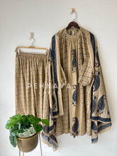 Cotton Paisley Print Three Piece Suit