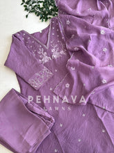 Embroidered Glass Chanderi Suit Set - Pehnava Lawns