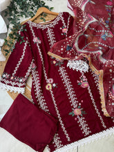 New Red and Black Pakistani Suit