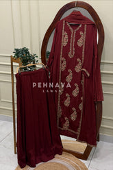 Premium Paisley Embellished Four-Piece Ensemble 1225