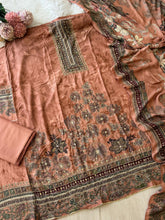 Premium Floral Designed Muslin Suit-297