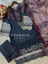 Embroidered Neck Unstitched Suit