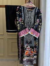 Black Embellished Floral Suit