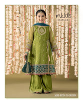 Kids party wear -ready to wear MKS-EF25-21-GREEN