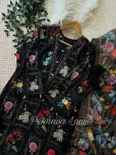 Stunning Black Floral Suit 1286