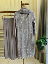 Premium Handworked Grey Salwar Kameez
