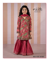 Kids party wear -ready to wear MKD-EF25-18 RED