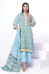 Khaadi Unstitched Printed Lawn suit-0116