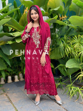 Georgette embroidered party wear - Pehnava Lawns