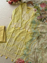 Premium Yellow Pak-Suit With Chiffon Dupatta