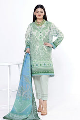 Khaadi Unstitched Printed Lawn suit-0122