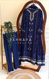 Agha Noor Formal Chiffon Ensemble