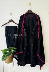 French Knot detailed Suit Set - Pehnava Lawns