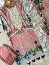 Printed Pakistani Cotton Suit Ft.Neckline Embroidery-7