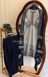 Floral Printed Cotton Suit Set 12611