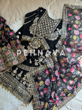 Embroidered georgette ready to wear suit with sharara with color options