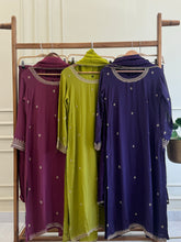 Viscous organza handworked suit-with color options RR-220