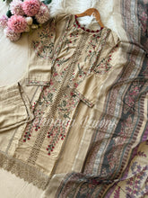 Fully embroidered Rayon suit-3560