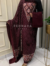 V-Neck Velvet Touch Ajrakh Suit - Pehnava Lawns