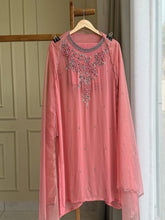 Pearl and floral handworked seminstitched - Pehnava Lawns