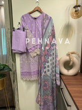 Pakistani embroidered suit with muslin dupatta-1002