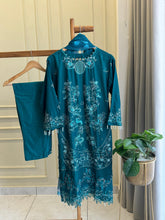 New Stitched Embellished Floral Suit-3