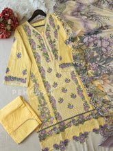 Yellow Unstitched Suit-1622 - Pehnava Lawns