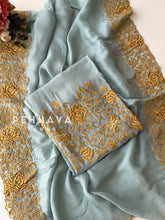 Premium Floral Embroidered Unstitched Suit