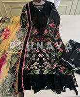 Floral Printed Ethnic Pak-Suit Ft. Chiffon/Cotton Dupatta-225
