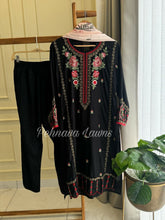 Semistitched Rayon Embroidered Suit