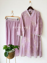 Soft Floral Embroidery Ensemble