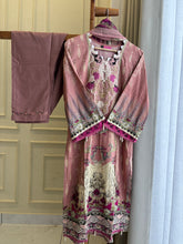 Pink Embellished Floral Suit