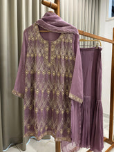 Premium Lavender Handworked Sharara