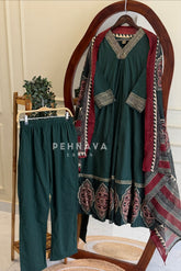 Printed Border Anarkali Set 9441-44