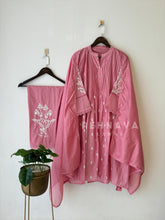 Pleated Yoke Embroidered Suit AS 30