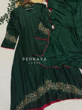 Premium Handworked Ensemble H-236-Green(25-30Days Dispatching Time)