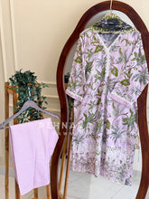 Lace Detailed Printed Suit-6670