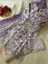 Lace Trimmed Floral Suit-Set-5005