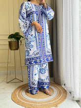 Modern Two Piece Co-Ord Set-Blue